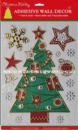 christmas pop up sticker with gllitter